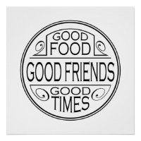 Bonne nourriture, bons amis, bons moments de conce
