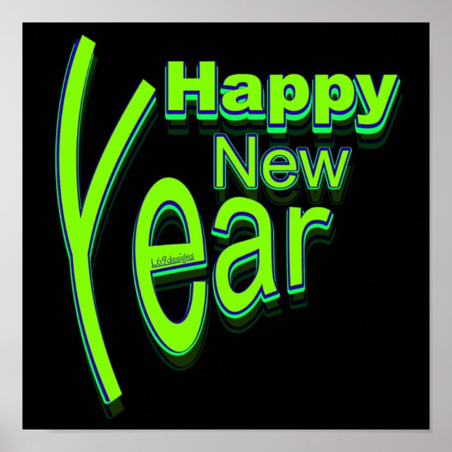 POSTER BONNE NOUVELLE ANNÉE (Devant)