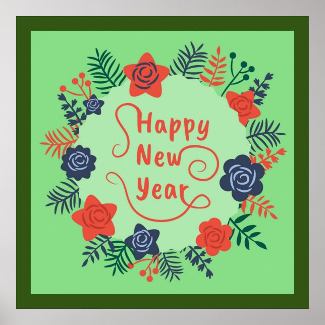 POSTER BONNE NOUVELLE ANNÉE (Devant)