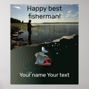 Poster Bonne pêche