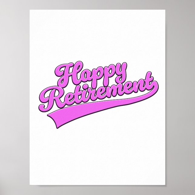 Poster Bonne retraite (Devant)
