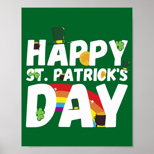 Poster Bonne Saint Patrick's Day (Devant)