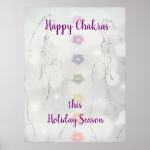 Poster Bonne saison de vacances à Chakras