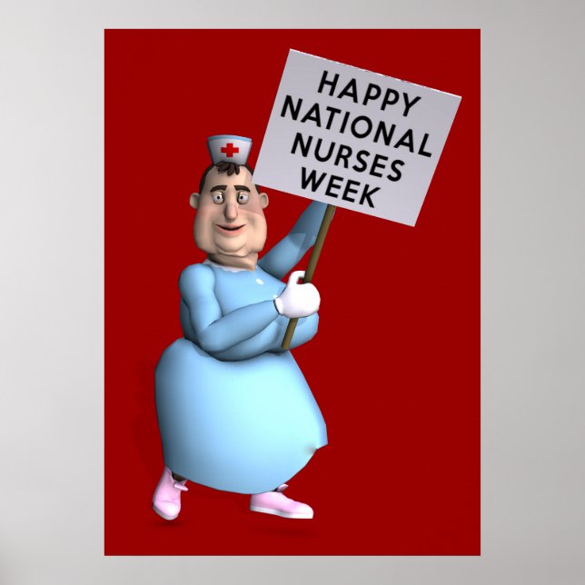 Poster Bonne Semaine nationale des infirmières ! (Devant)