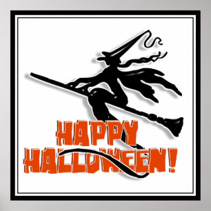 Poster Bonne Silhouette de cuisine Halloween