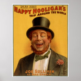 Poster Bonne visite de Hooligan dans le monde