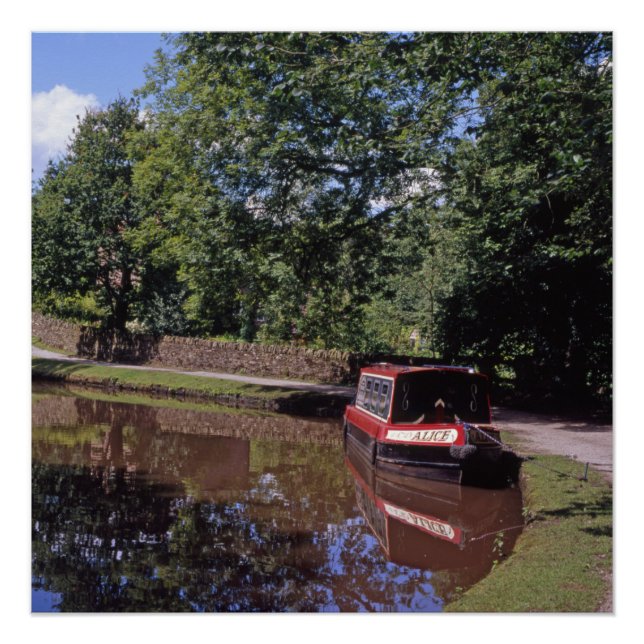 Poster Bonnet étroit Peak Forest Canal Marple (Devant)