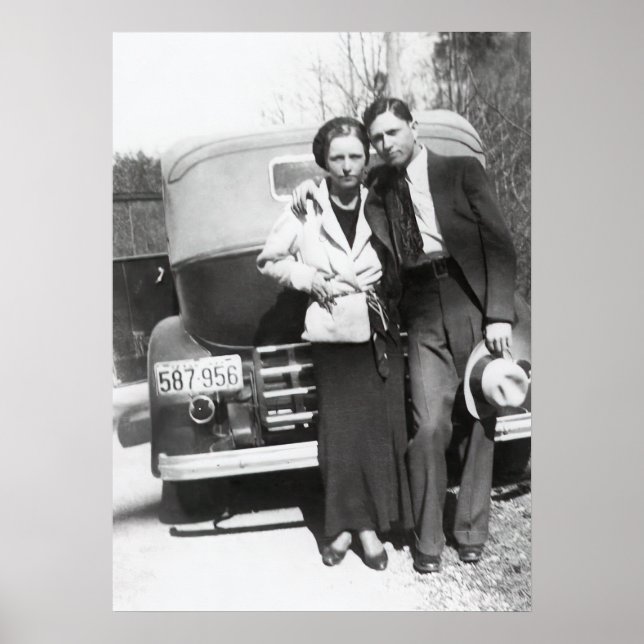 POSTER BONNIE & CLYDE - TEXAS OUTLAWS 1933 (Devant)