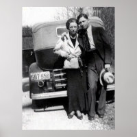 Bonnie Parker et Clyde Barrow 1933