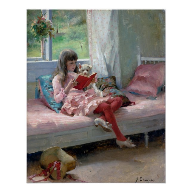 Poster Bons Amis par Albert Edelfelt 1881 (Devant)