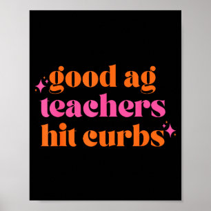 Poster Bons professeurs d'agronomie heurtent les bordures