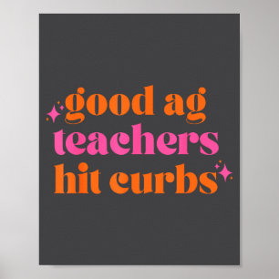 Poster Bons professeurs d'agronomie heurtent les bordures