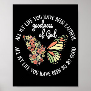 Poster Bonté de Dieu Toute Ma Vie Vous Avez Été Fidèle