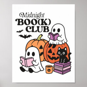 Poster Boo(k) Club Halloween Ghosts Lecture Book