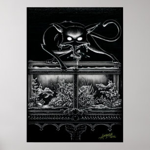 Poster Boo Kitty Raids sur l'affiche de l'aquarium