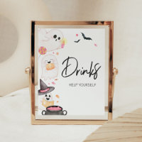 Boo rose Petit Boo Baby shower Halloween Boissons