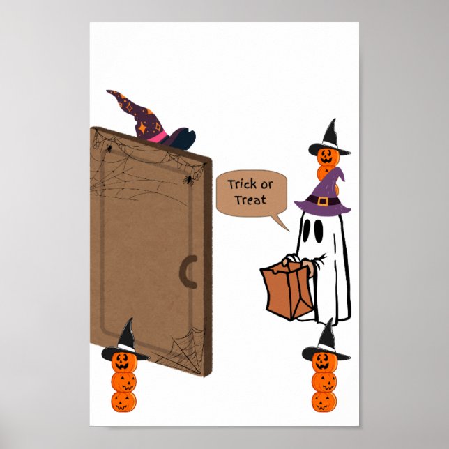 Poster "Boo ! Trick ou Treat ?" (Devant)