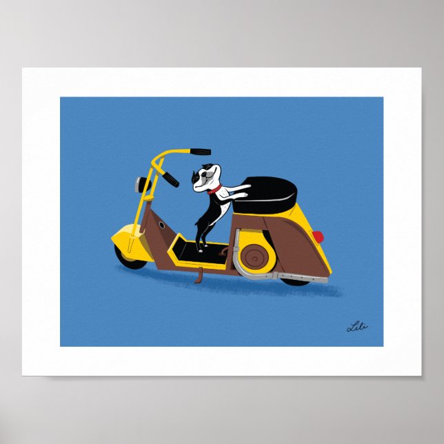 Poster Boogie sur Cushman (Devant)