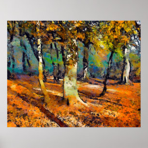 Poster Booker Woods et déversements de lumière autour des