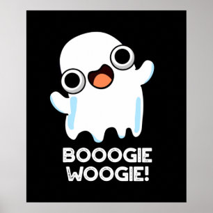 Poster Booogie Woogie Funny Musique Ghost Pun Dark BG