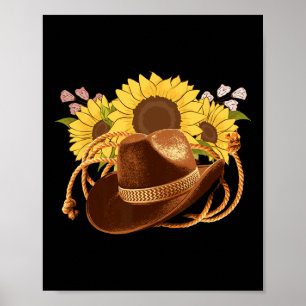 Poster Boots Casquette Horscute Ss Cute Ss Western Cowboy