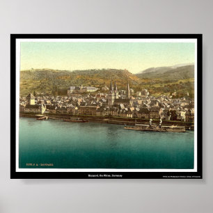 Poster Boppard, le Rhin, Allemagne