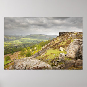 Poster Bord de Curbar dans Derbyshire, la photo maximale