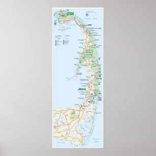 Poster Bord de la mer de ressortissant de Cape Cod