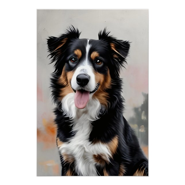 Poster Border Collie, au cœur des champs (Devant)