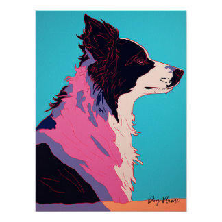 Poster Border Collie Dog 002 - Bruno Pokopen