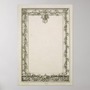 Poster Bordure décorative, 1809