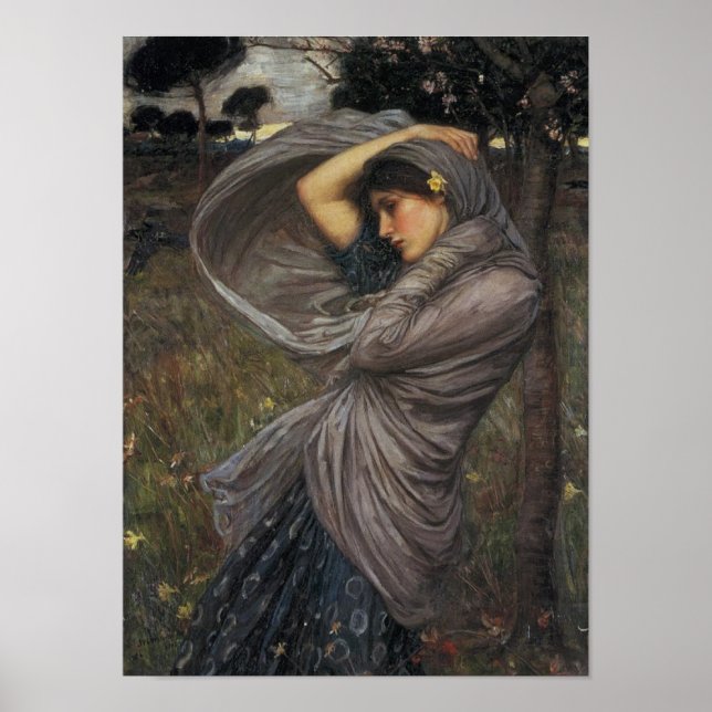 Poster Boreas - John William Waterhouse (Devant)