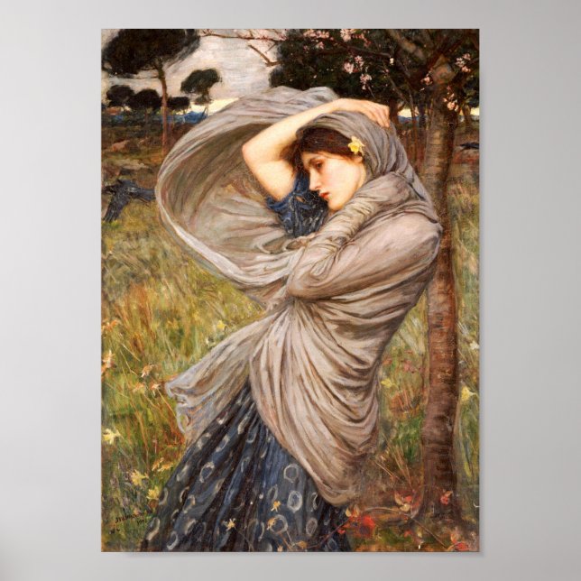Poster Boreas John William Waterhouse (Devant)