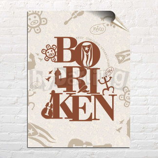 Poster Boriken Porto Rico Taino Wall Art Télécharger l'af