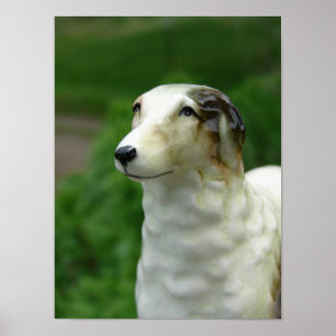 Poster Borzoi Figurine