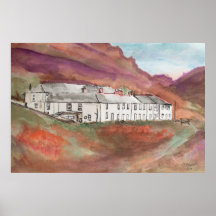 Boscastle Cornouailles Peinture à l'aquarelle – An