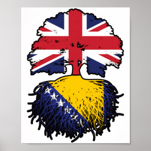 Poster Bosnie Royaume-Uni de Bosnie Royaume-Uni Grande-Br