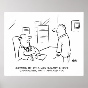 Poster Boss applaudit le collaborateur pour la gestion su