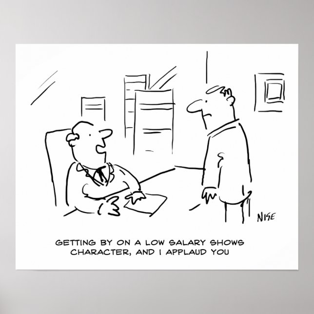 Poster Boss applaudit le collaborateur pour la gestion su (Devant)