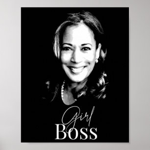 Poster Boss Kamala Harris Pour Libéraux-Démocrates