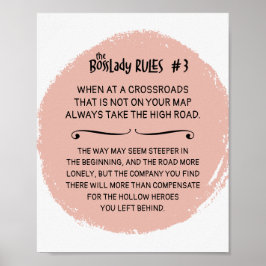 Poster BossLady Rule 3 Prenez la route en disant :