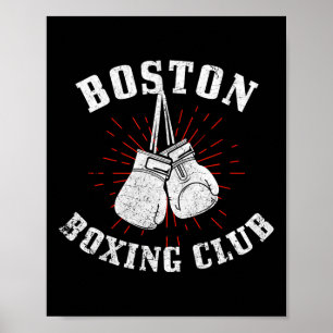 Poster Boston Boxing Club Gants de boxe en état de détres