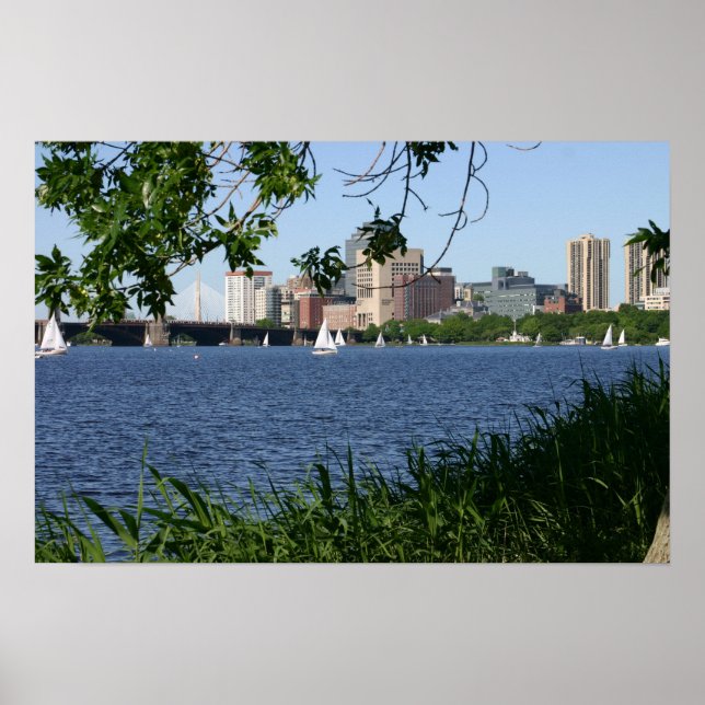 Poster Boston Charles River (Devant)