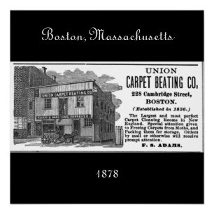Poster Boston, Massachusetts 1878