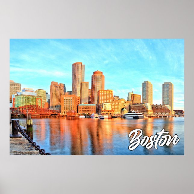 Poster Boston, Massachusetts, États-Unis (Devant)