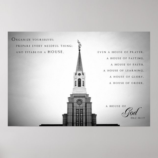 Poster - Boston Massachusetts LDS Temple 2 (Devant)