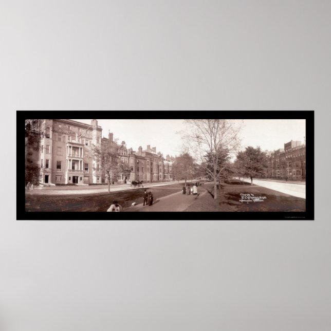 Poster Boston, Massachusetts Photo 1903 (Devant)