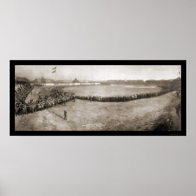 Poster Boston & NY Baseball Photo 1904 (Devant)