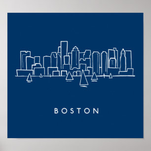 Poster Boston Skyline
