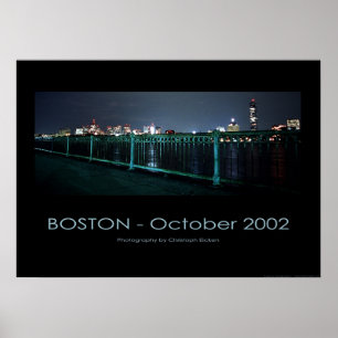 Poster Boston - Skyline@night